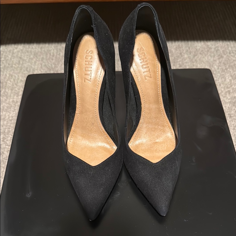 Schutz Black Women's Heels